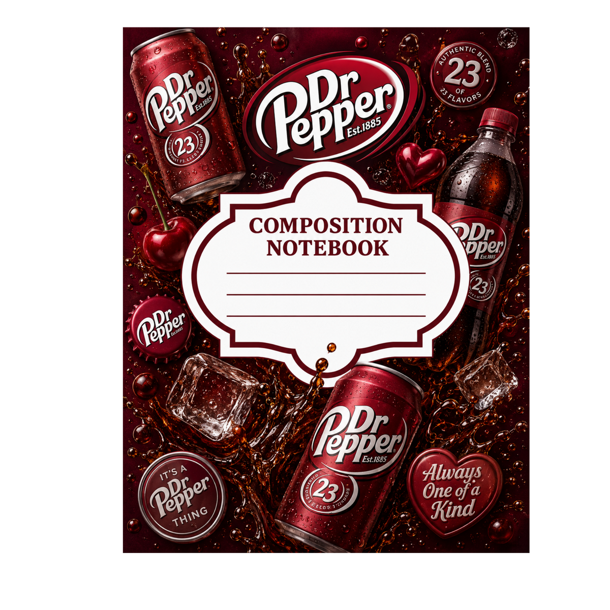 Dr. Pepper Notebook Cover