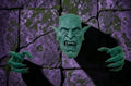 Absolute Prints green goblin wall mount sculpture with snarling face and clawed hands for fantasy or Halloween decor
